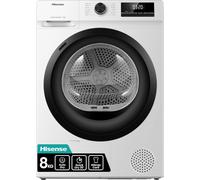 Hisense DH1Q802BW2 60cm Freestanding 8 KG Heatpump Front Load Tumble Dryer, 16