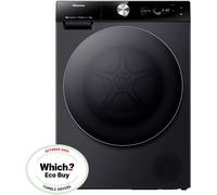 Hisense 7S Series DH7S107BB Wifi Connected 10Kg Heat Pump Tumble Dryer - Black - A+++ Rated