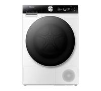 Hisense DH7S107BW Heat Pump Dryer with AI, Self-Cleaning Condenser, Refresh Steam, Ion Tech, 10 kg Class C, TFT Color Display, Smart and Connect Life, Dual Door Porthole