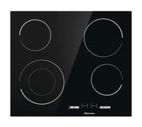 Hisense E6432C Built-in 60cm Electric Ceramic Hob with Child Lock, Touch control, Timer Function - Black 7200W, 20 x 24 x 2 inches (L x W x H)