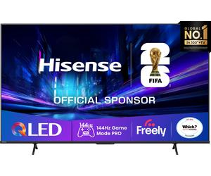 Hisense E78Q 55" 4K Ultra HD QLED Smart Freely TV [2025] - 55E78QTUK PRO, Black