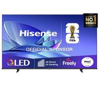 Hisense 55" 55E78QTUK QLED Smart AI TV - 4K Direct Lit Viewing, Quantum Dot Colour, Hi-View AI Engine, Dolby Vision, Dolby Atmos with Freely, Disney +, YouTube, Netflix