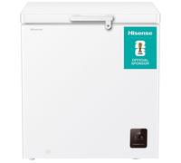 Hisense 198L Chest Freezer, Freestanding with Lockable Lid, Counterbalanced Top, 24 Hour Power Failure Safe, White