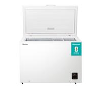 Hisense FC386D4AWLE 297Litres Freestanding Chest Freezer, 4 Star Freezer Rating, E Rated in White