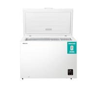 Hisense FC386D4AWLE 297Litres Freestanding Chest Freezer, 4 Star Freezer Rating, E Rated in White