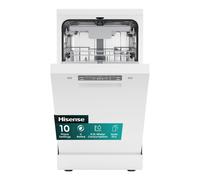 Hisense Freestanding Slimline Dishwasher - Auto Dry White