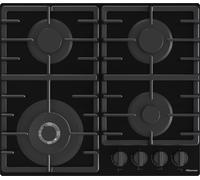 Hisense GG663BHF 60cm Gas Hob - Black, Black