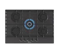 Hisense GG773B 75cm 5 burners built-in gas hob Tempered Glass Finish, Black