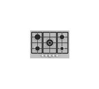 Hisense GM773XF 70cm Gas Hob - 5 Cooking Zones, Double Crown Wok Burner, Cast Iron Grids, Integrated Ignition, Anti-Fingerprint Stainless Steel