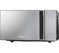 Hisense 700 Watts 20 Litre Black Digital Solo Microwave Oven With 800W Grill H20MOMBS4HGUK Automatic Defrost, 9 Auto Cook Menus, Clock & Timer, Easy Clean