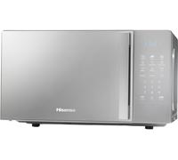 Hisense 700 Watts 20 Litre Silver Digital Solo Microwave Oven With 800W Grill H20MOMSS4HGUK Automatic Defrost, 9 Auto Cook Menus, Clock & Timer, Easy Clean