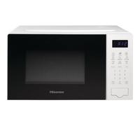 Hisense 700 Watts 20 Litre White Digital Solo Microwave Oven H20MOWS4UK Automatic Defrost, 9 Auto Cook Menus, Clock & Timer, Easy Clean