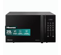 Hisense H25MOBS7HUK microwave Black Solo microwave Countertop 25 L 900 W