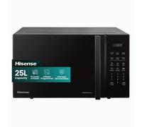 Hisense H25MOBS7HUK 25 Litre electronic Microwave with Auto Defrost, Digital Display, Smart Cook, Multi level cooking and Easy Clean- Black