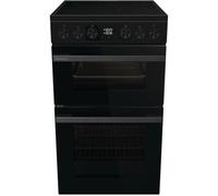 Hisense HDCEC5C10B - Black Electric Cooker - Double Oven Ceramic Hob - A Rated