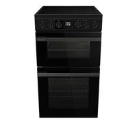 Hisense HDCEC5C10B Freestanding Ceramic Electric Cooker with Double Oven 69/43 Litres - Black, A Rated Double Oven [Energy Class A]