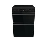 Hisense HDCEC6C20B Double Oven Cooker with Ceramic Hob - Black