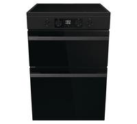 Hisense Hi6 Max HDCEIT6C20B 60cm Double Oven Electric Cooker with Induction Hob - Jet Black - A Rated, Black