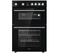 Hisense HDE3211BBUK 60cm Electric Cooker with Ceramic Hob - Black - A+/A Rated