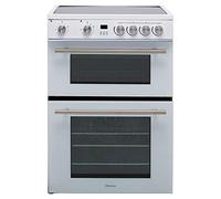 Hisense HDE3211BWUK 60cm Double Oven Electric Cooker - White