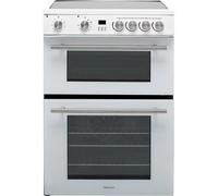 Hisense HDE3211BWUK 60cm Double Oven Electric Cooker - White