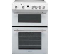 Hisense HDE3211BWUK 60cm Double Oven Electric Cooker - White