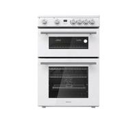 Hisense HDE3211BWUK 60cm Double Oven Electric Cooker - White