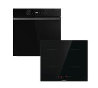 Hisense Hi2 HIPK2PBN60IND Built In Electric Single Oven and Induction Hob Pack - Black