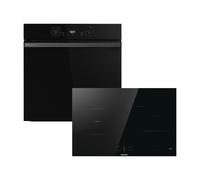 Hisense Hi2 HIPK2PBN80IND Built In Electric Single Oven and Induction Hob Pack - Black - A+ Rated
