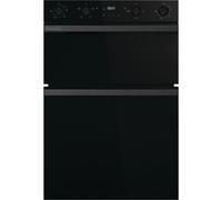 Hisense Built-in Electric Double Oven, Black, 88.5 x 59.5 x 57.5 cm, LED Display, Touch and Rotary Controls, A/A Energy Rating