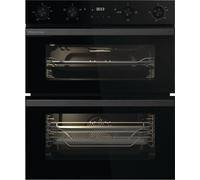 Hisense Built-in Double Electric Oven, 72.3 x 59.5 x 57.5 cm, A/A Energy Rating, LED Display, Touch and Rotary Controls, Air Fry Mode, Black