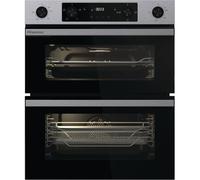 Hisense Built-in Electric Double Oven, 72.3 x 59.5 x 57.5 cm, Stainless Steel, LED Display, Touch and Rotary Controls, A/A Energy Rating