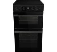 Hisense HDCEC5C10B Freestanding Ceramic Electric Cooker with Double Oven 69/43 Litres - Black, A Rated Double Oven [Energy Class A]
