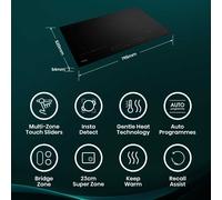 Hisense 80cm 4 Zone Induction Hob HI8432BSCWF Black