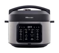 Hisense HMC6SBUK 6L 10-in-1 Digital Multicooker Pressure Cooker Slow Cooker & Rice Cooker - Stainless Steel & Black