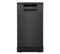 Hisense HS523E15BUK Slimline 10 Places Free Standing Dishwasher Black with 30 Minutes Quick Wash [Energy Class E]