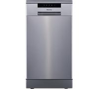 Hisense HS523E15XUK Slimline 10 Places Free Standing Dishwasher Stainless Steel with 30 Minutes Quick Wash [Energy Class E]