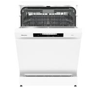 Hisense 16 Place Settings Freestanding Standard Dishwasher, White - Auto Dry Automatic door opening - D Rated, HS643D60WUK, 598 x 599 x 846 mm (L x W x H) [Energy Class D]
