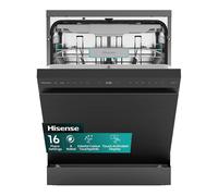 HISENSE HS663A90BXUK Full-size Dishwasher - Black Inox, Black