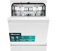 Hisense 60cm Freestanding Dishwasher HS673A90WUK White