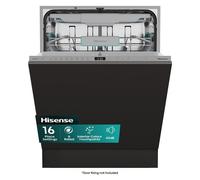 Hisense HV16AUK Full-Size Fully Integrated Dishwasher, Black