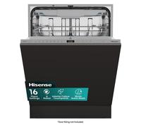 HISENSE HV663A60UK Full-size Fully Integrated Dishwasher, Silver/Grey