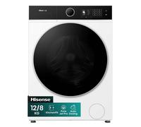 Hisense 5i KitchenFit Series WD5I1245BWR 12Kg / 8Kg Washer Dryer with 1400 rpm - White, A Rated [Wash Only]