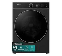 HISENSE KitchenFit 5i Series WD5I9043BBFS WiFi-enabled 9 kg Washer Dryer - Black, Black