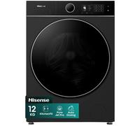 Hisense 5i KitchenFit Series WF5I1245BBR 12kg WiFi Connected Washing Machine with 1400 rpm - Black - A Rated, Black