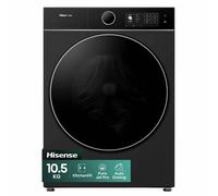 Hisense 5i KitchenFit Series WF5I1045BBQ 10.5kg Washing Machine with 1400 rpm - Black - A Rated