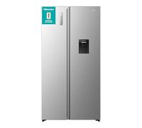 Hisense PureFlat 541L American Fridge Freezer RS3P558NMID - with Non-Plumbed Water Dispenser, Silver