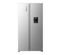 Hisense PureFlat 541L American Fridge Freezer RS3P558NMID - with Non-Plumbed Water Dispenser, Silver