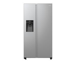 Hisense PureFlat American Fridge Freezer - Total No Frost, Stainless Steel, Non-Plumbed Ice & Water Dispenser RS5P535NTCDUK