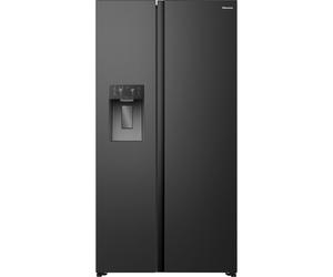 Hisense PureFlat American RS5P528SPBC Plumbed Total No Frost Multi-door American Fridge Freezer - Black Black